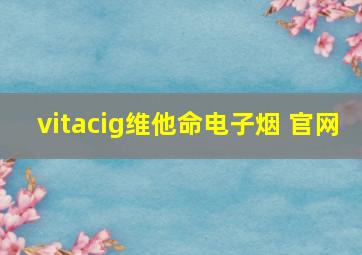 vitacig维他命电子烟 官网